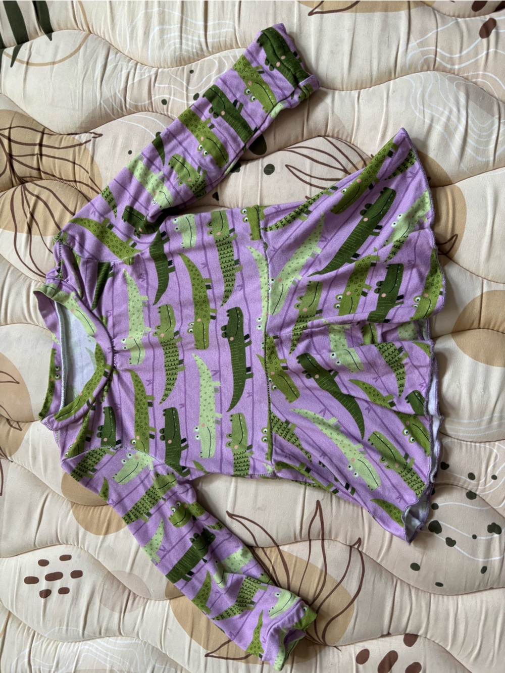 Little sleepies ' Purple crocs custom